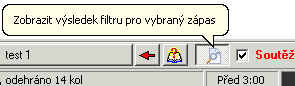 Tlačítko pro zobrazení výsledku filtru